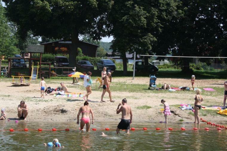 Bacówki nad jeziorem Goszcza Lubrza  Exterior foto